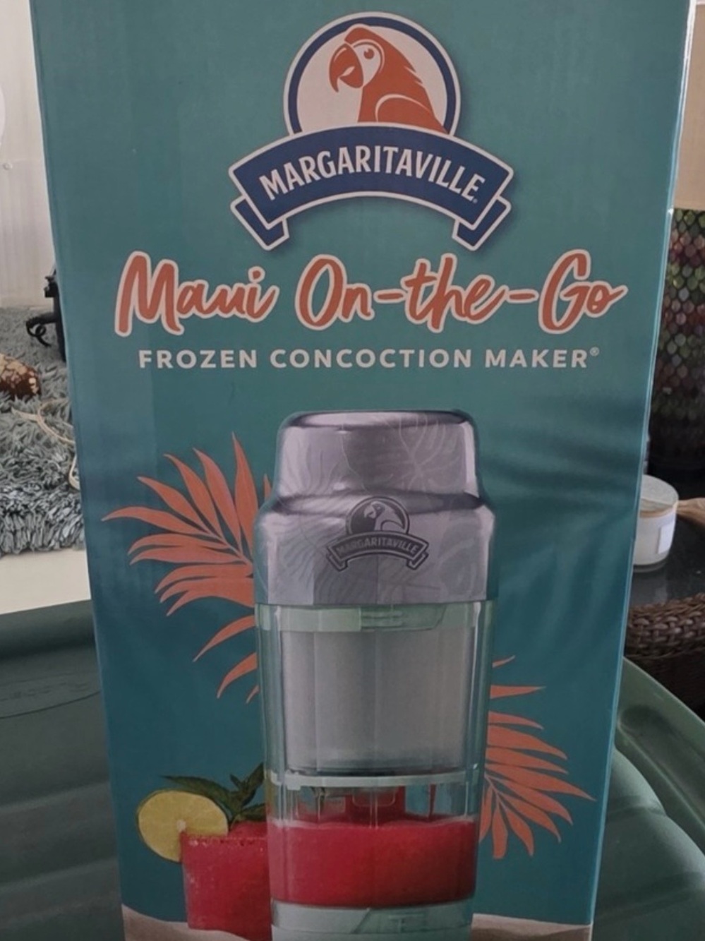 Margaritaville Teal and Coral Maui On-the-Go Frozen Concoction Maker